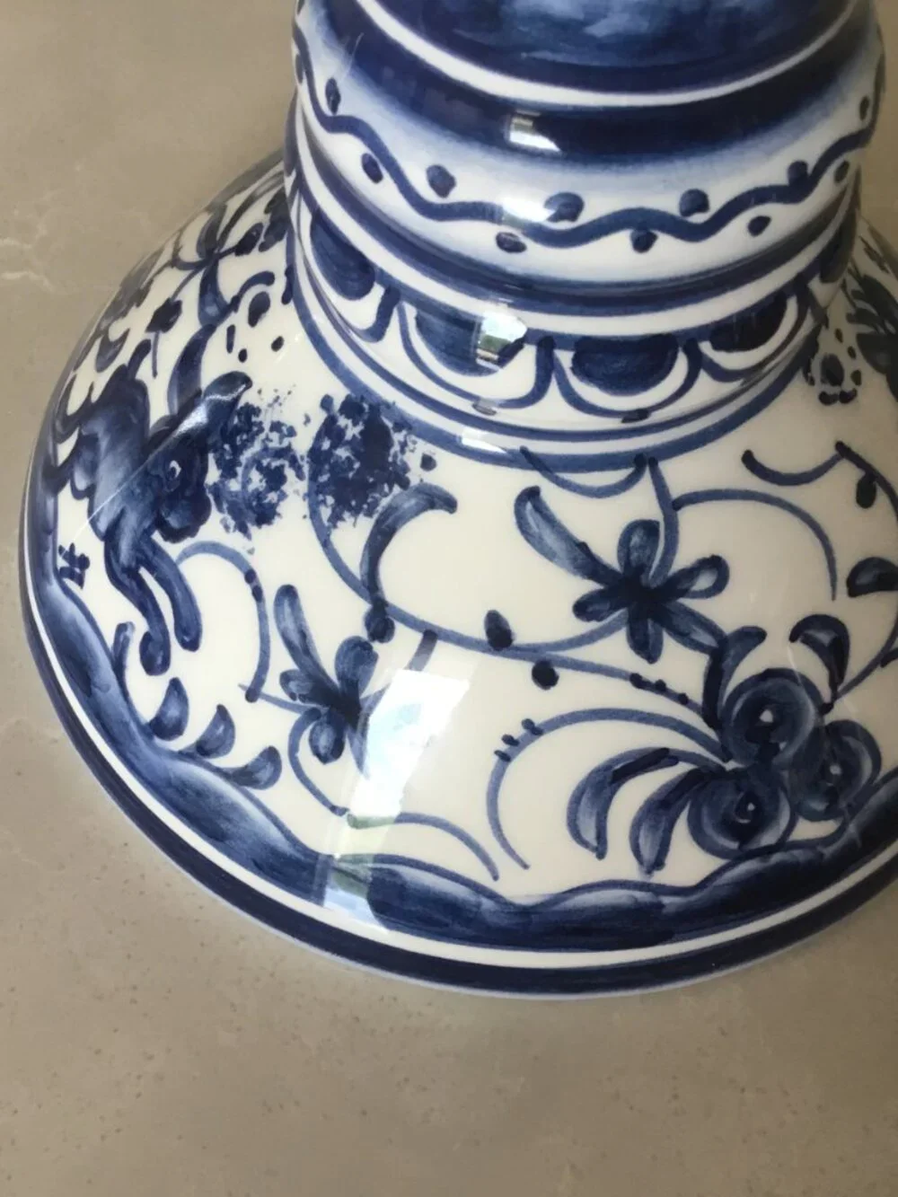 Williams Sonoma Nazari Alhambra Hand Painted Candle 2 Holders Portugal 10.5